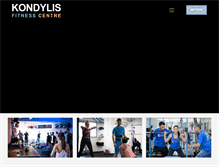Tablet Screenshot of kondylisfitness.com